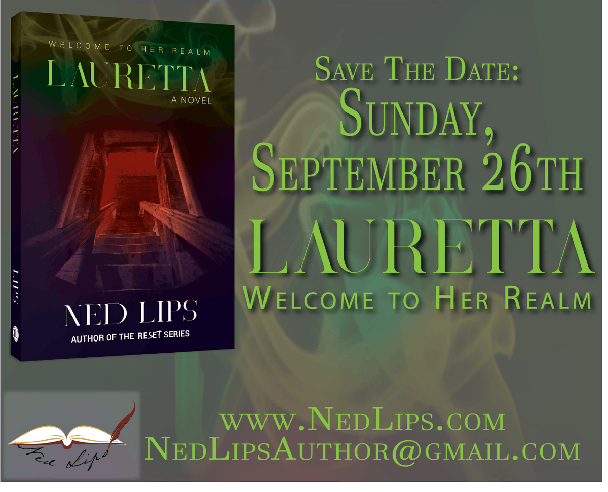 LipsIII's tweet photo. Ned Lips' NEW NOVEL: LAURETTA
Available SUNDAY, SEPTEMBER 26TH!
"Lauretta is a thrilling adventure into the fascinating world of a special-needs young woman who is powerful and brilliant in her own realm. You will enjoy the exciting world of Lauretta!"
– Carin Shulusky
Board  ... https://t.co/0xtD1wuCTR