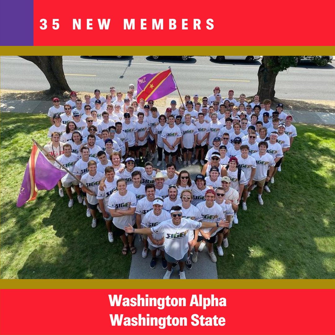 With strong promotion of the Balanced Man Scholarship, working with their volunteers, and recruiting year round… these chapters have already exceeded their initial recruitment goals:

<a href="/SigEpWSU/">WSU SigEp</a> - goal: 30 ➡️   New members: 35 (⬆️ 17% over goal)