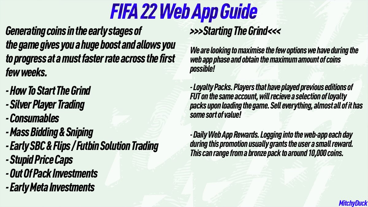 FIFA 22 web app guide