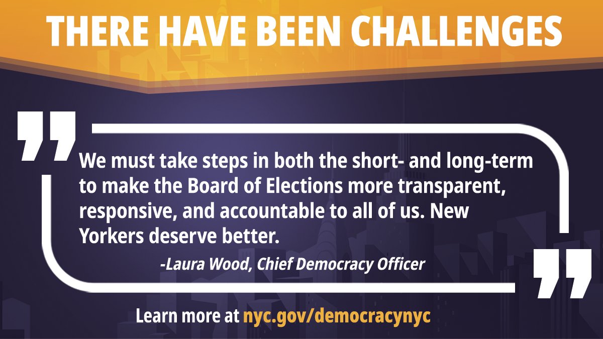 DemocracyNYC's tweet photo. 🚨Tune in now to hear Chief Democracy Officer @designersroad testify at today's BOE reform hearing! 🚨

Elections are the cornerstone of our democracy. We need change now! #BOEReform 

https://t.co/g5DoLN1LTT @DemocracyNYC @LizKrueger @nily @nycpa https://t.co/BrghpOTUOI