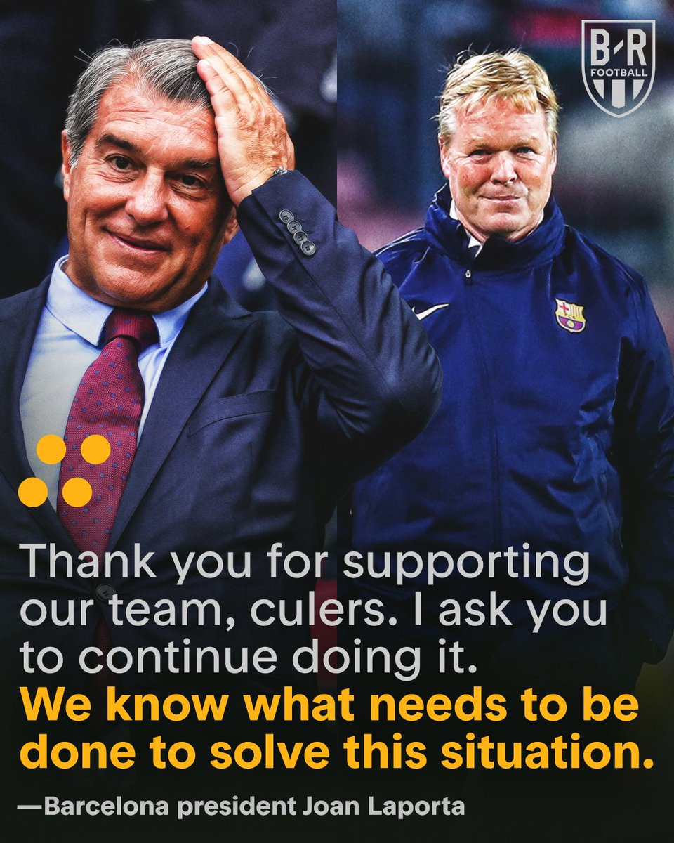 brfootball's tweet image. Barca's president gave a message to the fans 🤔