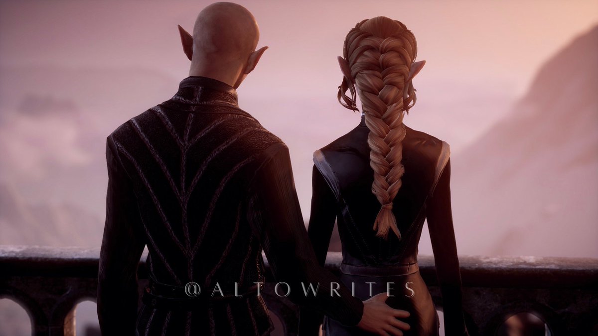 AltoWrites's tweet photo. In the dark, another god and mortal loved and warred, even as they had met their end together. And in the light? What could a god and his equal sew into the threads of time?
Dwell Within Chapter 35 ✨
#solavellan #dragonage4 #dwellwithin #dragonagefanfic https://t.co/liYTN2EQ4l