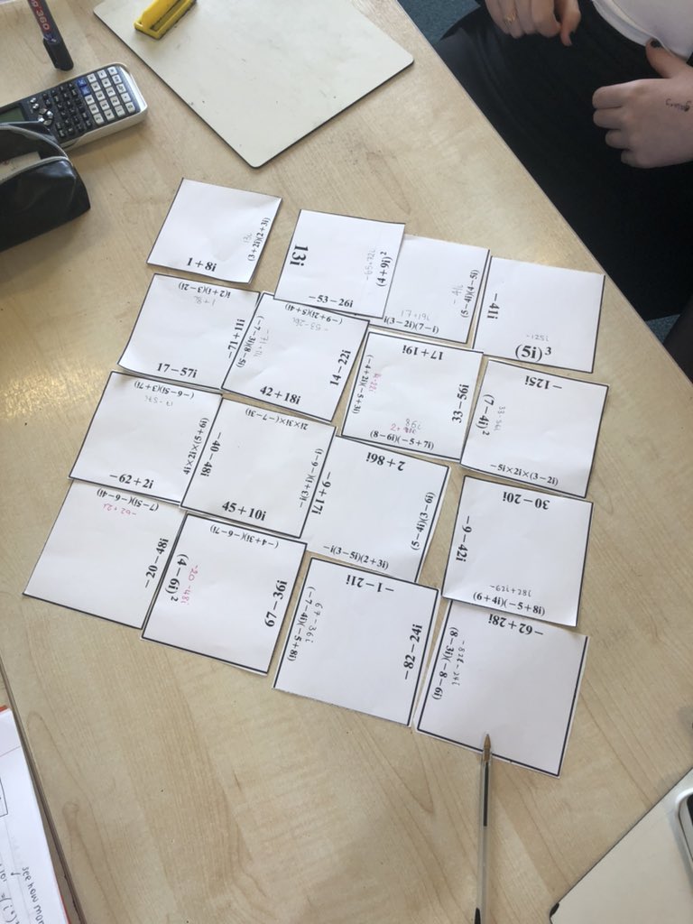 The Tarsia puzzles don’t stop at GCSE! Our Year 13 Further Mathematicians are currently learning about the existence of imaginary numbers and how to use them! 🤯📏📐 #uptonhallmaths #uptonhall #agequodagis #furthermaths