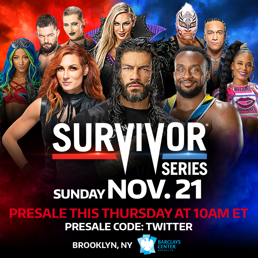 WWE on Twitter "Get your SurvivorSeries presale tickets THIS THURSDAY