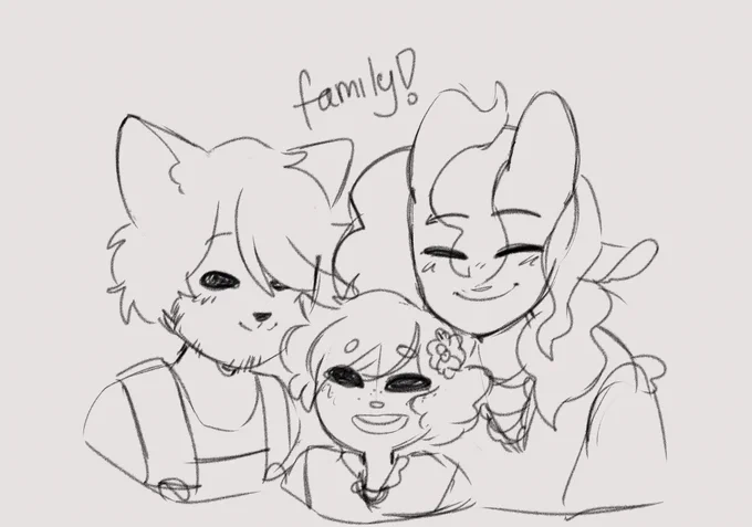 sometimes a family is a Witch, a Catboy and an Orphan 