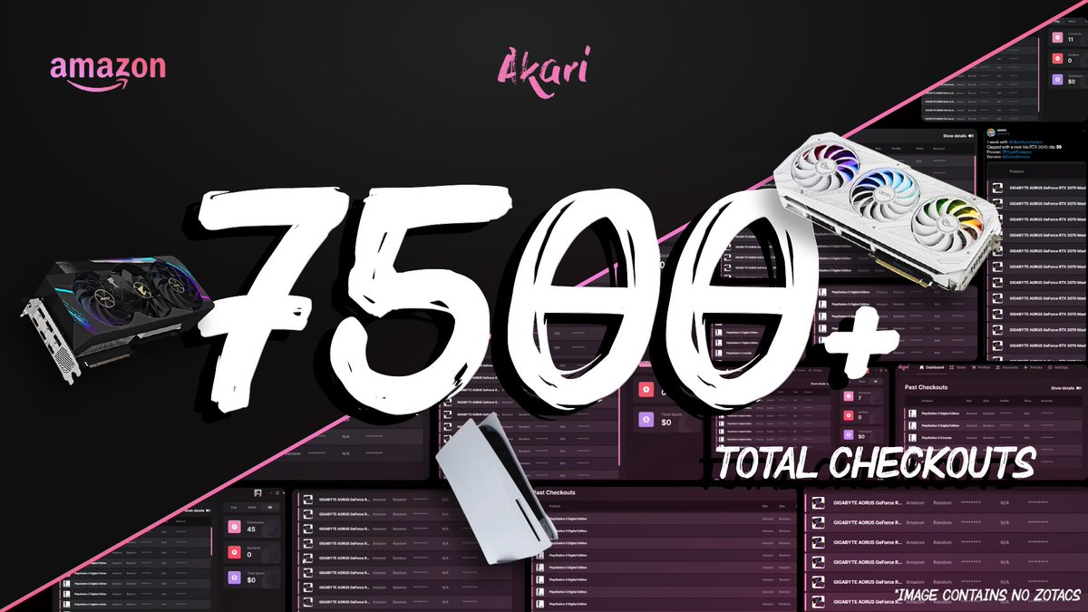 AkariAutomation's tweet image. Over 5000+ GPUs secured in September alone 👑

Average of 300 running users dominating restocks ⚔️

Quick giveaway for 5x Monthlies:

• Like 👍
• Retweet 
• Tag a friend 🫂