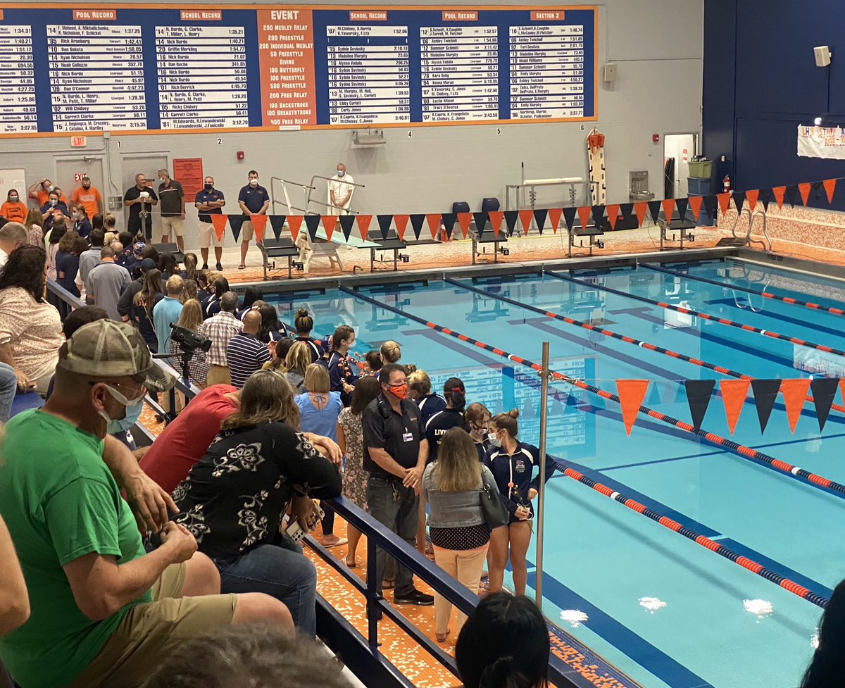 <a href="/lpoolswimdive/">Liverpool Girls Swimming & Diving Team</a> off to a good start against Baldwinsville!  Go Warriors!