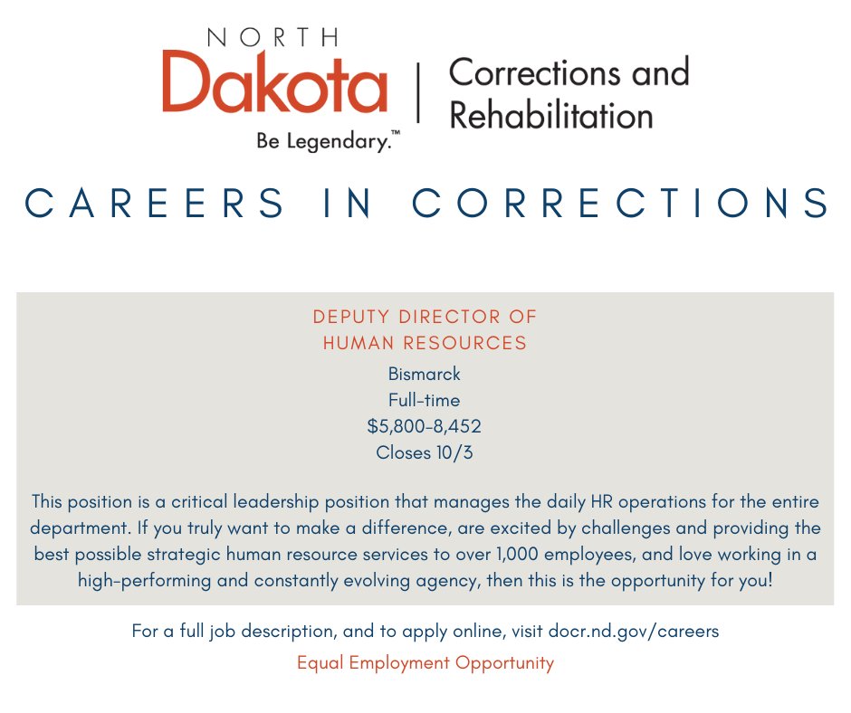 We have an exciting opportunity for someone interested in making a difference in our #HumanResources department!
