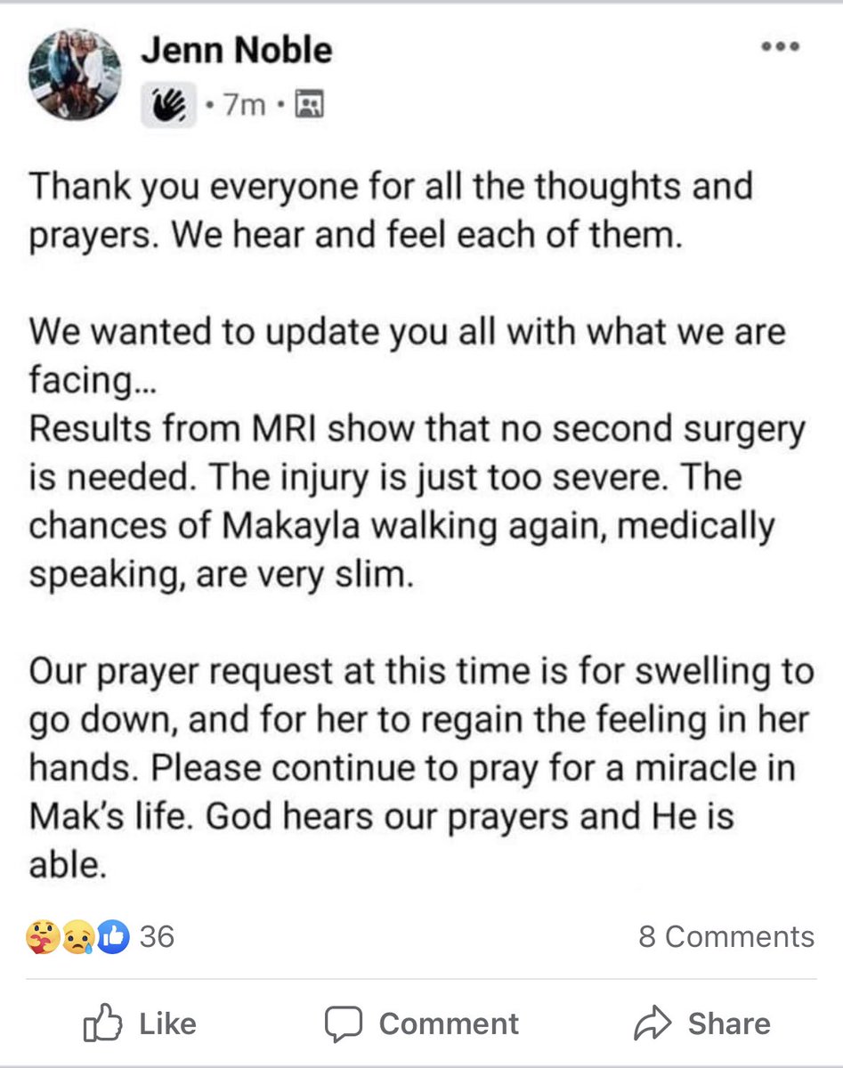 so heartbroken for her and praying for a miracle 💔