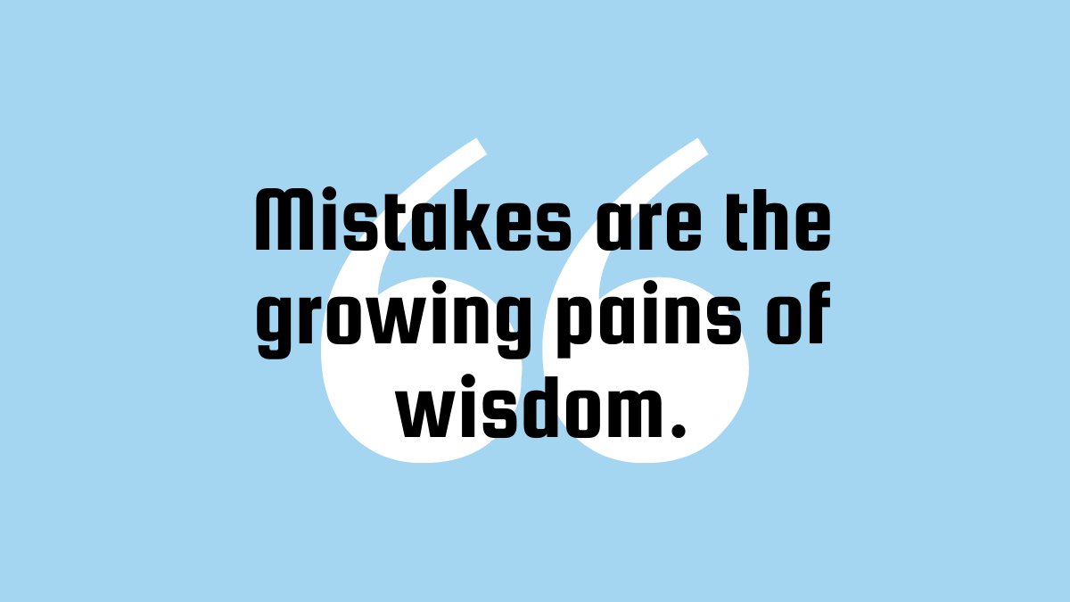 ReviewRefer's tweet image. Mistakes are the growing pains of wisdom.
.
.
.
#quoteoftheday #reviewmanagement #reviewsoftware #customerexperience #quotes #quotestagram  #mondaymotivation