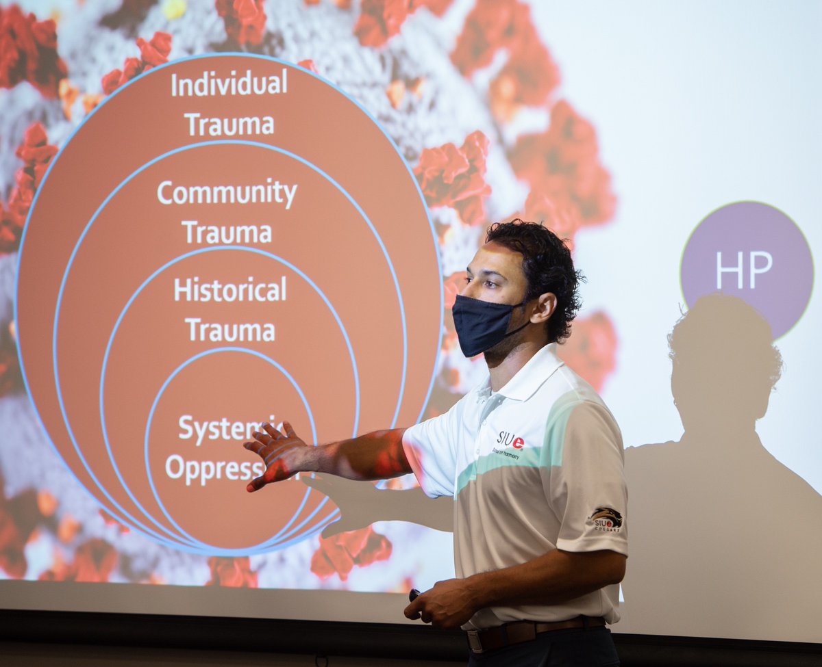 SIUE pharmacy and art therapy welcomed Sean Marz and Sarah Sims from <a href="/awcommunities/">Alive & Well Communities</a> to lead us in a discussion on trauma-informed care (TIC). To learn more about TIC, check out this recent publication by Dr. Kelly Gable: pharmacytoday.org/article/S1042-…