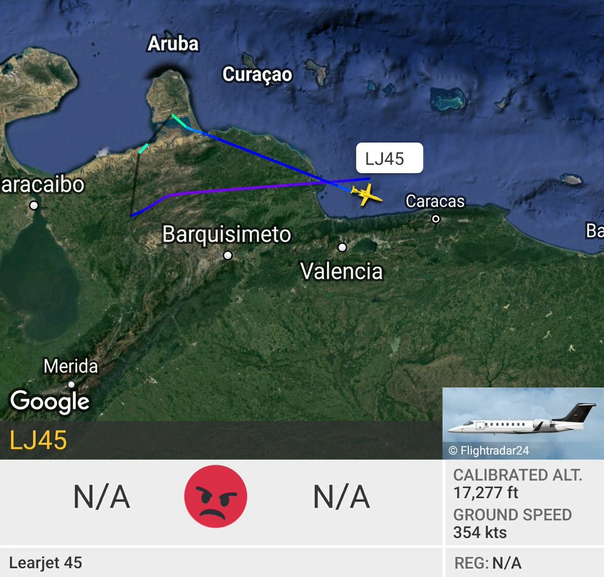 Arr3ch0's tweet photo. El sancionado OFAC LJ45 de PDVSA #YV2734 con mucha actividad hoy. https://t.co/ZnNetYyIlf
