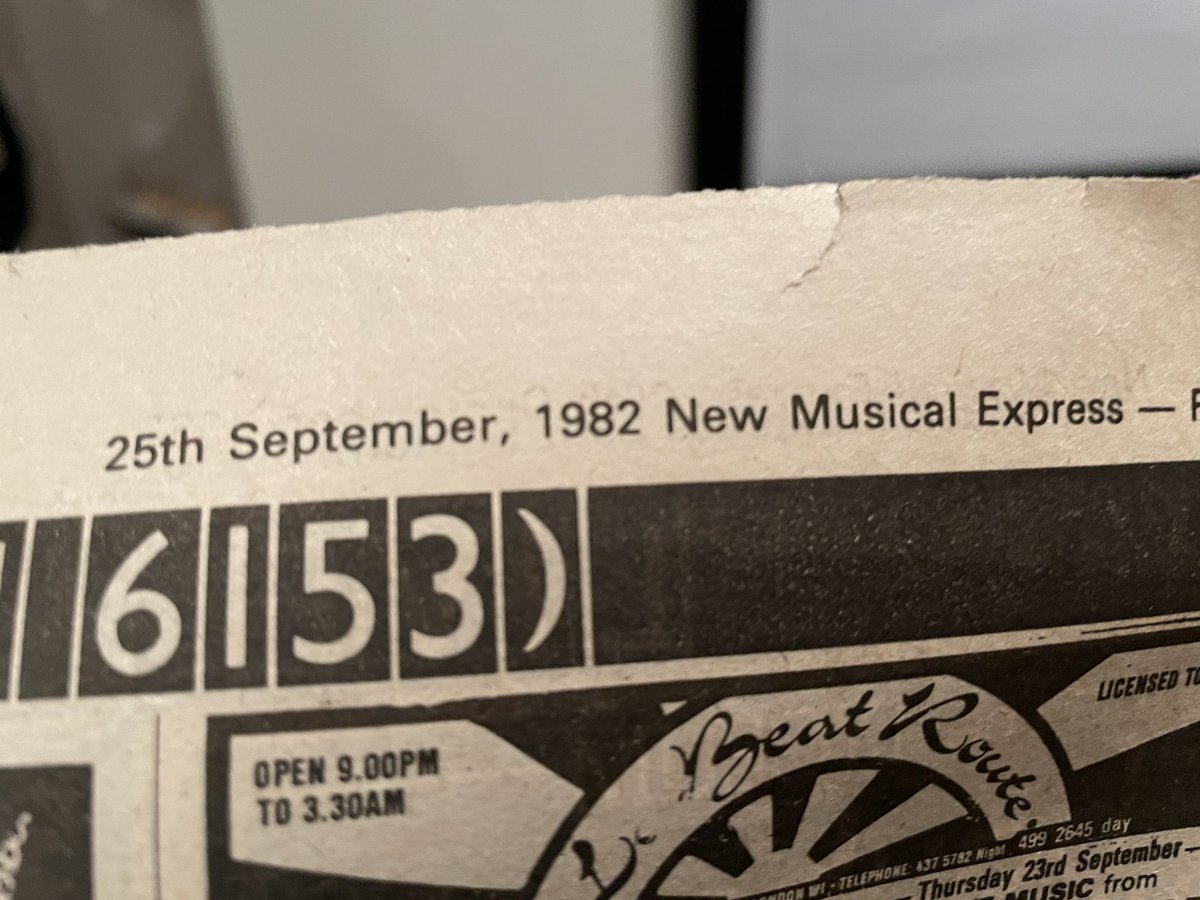 Off to see #Genesis in #Birmingham tomorrow. Just come across this amongst my memorabilia. In 1982 I’d heard they’d done a secret performance (as The Garden Wall) at the Marquee club. Later I found I actually had an advertisement for it.