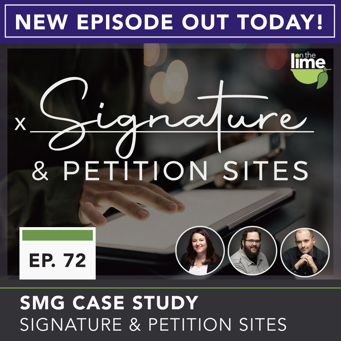onthelimepod's tweet photo. Episode 72 is available today! In this special case study episode, Kayla and Will talk with Austin Albany about the success of petition websites. 
Give this episode a listen and subscribe: https://t.co/LPcTwzsIsd https://t.co/r6NV4wso3s