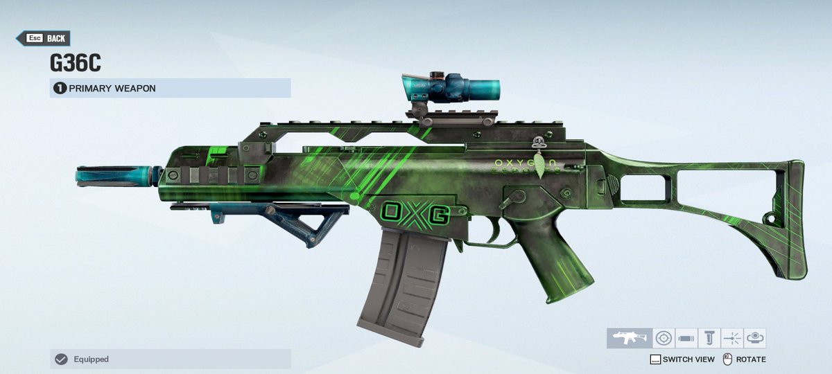 FoxA_R6's tweet image. Giving away an OXG G36C  skin (ASH &amp;amp; IANA) 
to join:
- Follow @FoxA_R6 
- Retweet

Picking winner in 48 hours