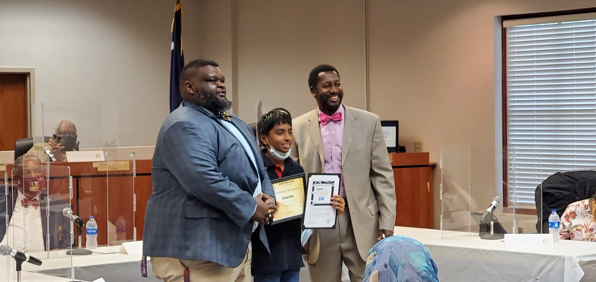 Two of our FMS scholars achieved a perfect score on SCREADY recognized by the FCSD Board of Trustees, Dr. JR Green, and Mr. Brunson. <a href="/iAmJBrunson1911/">Jamie R. Brunson</a> <a href="/FairfieldMiddle/">Fairfield Middle School</a> <a href="/Lawanda122772/">Lawanda Johnson</a> <a href="/td9/">Travis Robinson</a>