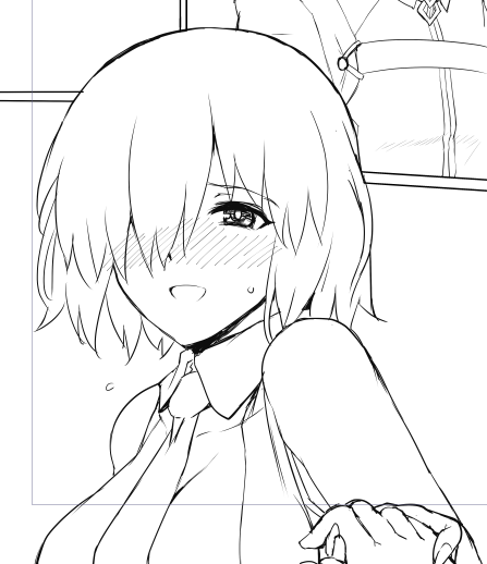 原稿にゃう。こちら作戦終了後内面がボロボロのぐだを癒したいと願うデミサヴァじゃない女の子モードなマシュです・・・。 