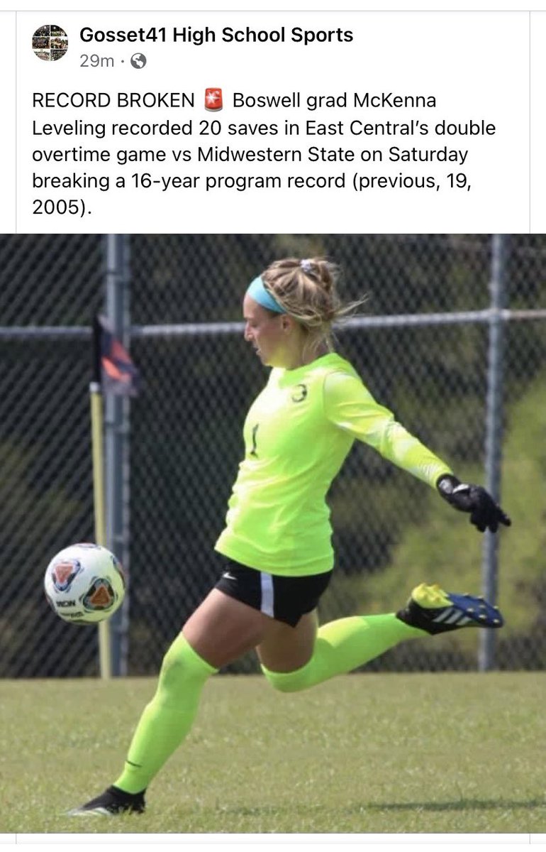 Our alumni are doing great things! Congratulations <a href="/mleveling/">k e n n a ⚽️</a> we knew you were top class! <a href="/boswellhs/">Boswell High School</a> #bosproud