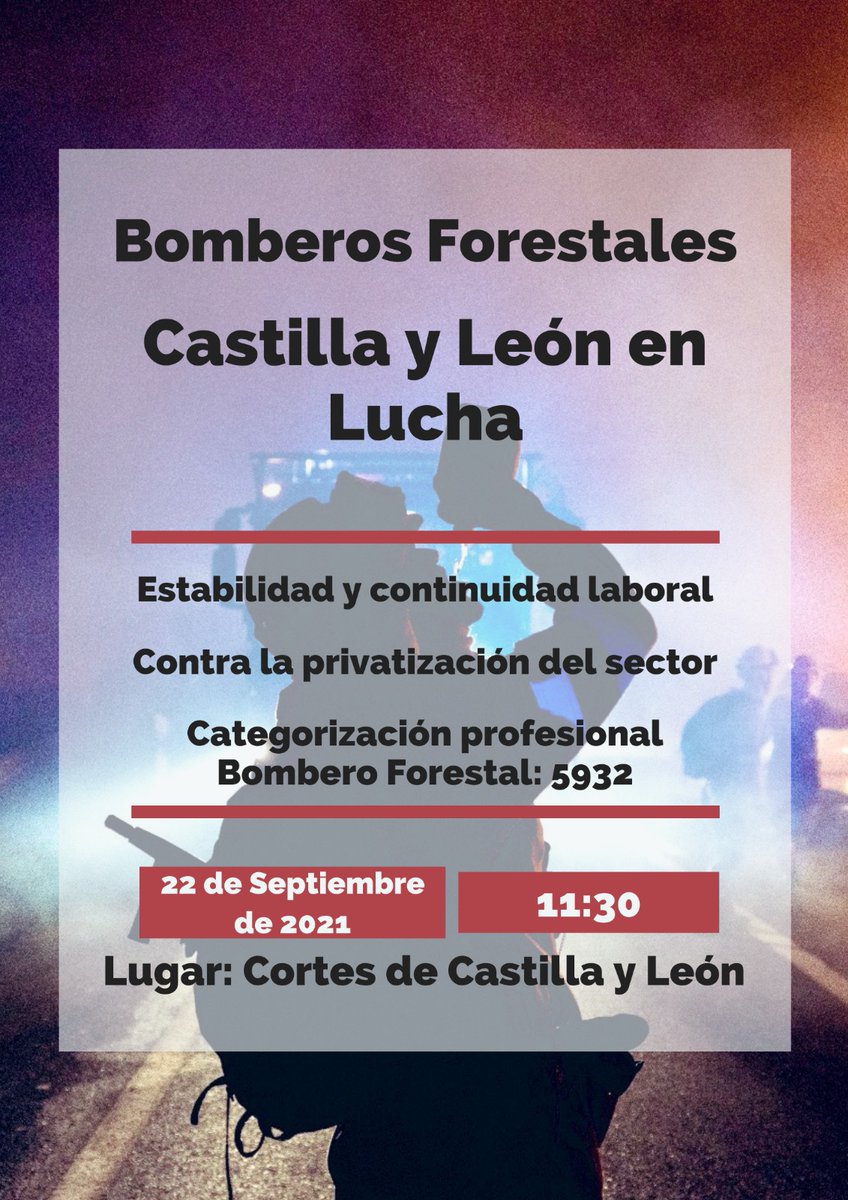 AT_Brif's tweet photo. 📢Mañana ATBRIF estaremos en #Valladolid apoyando las justas reivindicaciones de nuestros compañeros/as de #CyL.

Acabar con la precariedad laboral del dispositivo @jcyl es una deuda pendiente hacia un colectivo que siempre lo ha dado todo en #IIFF.

#BomberosForestalesEnLuchaCyL https://t.co/nrICtONlbO