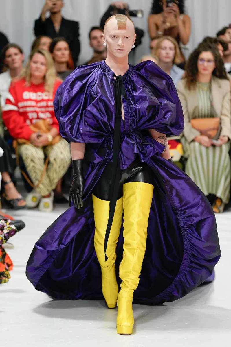 I just walked in London fashion week for Richard Quinn I’m crying