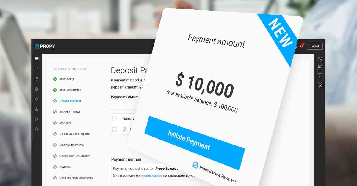 PropyInc's tweet photo. Happy to announce that Propy is now the first end-to-end transaction solution in the RE industry
with our new payment functionality!
Now, homebuyers can pay their deposit directly to our integrated escrow services − adding an
extra level of security.
https://t.co/1Rk5Sxi6KY https://t.co/98Zgibjzzm