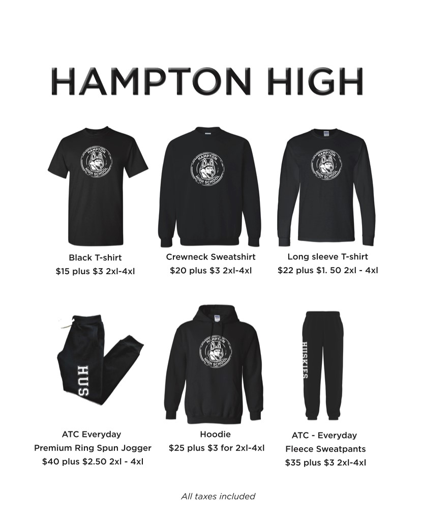 Husky Clothing will be available to purchase tomorrow on Cashless Schools! New Look!