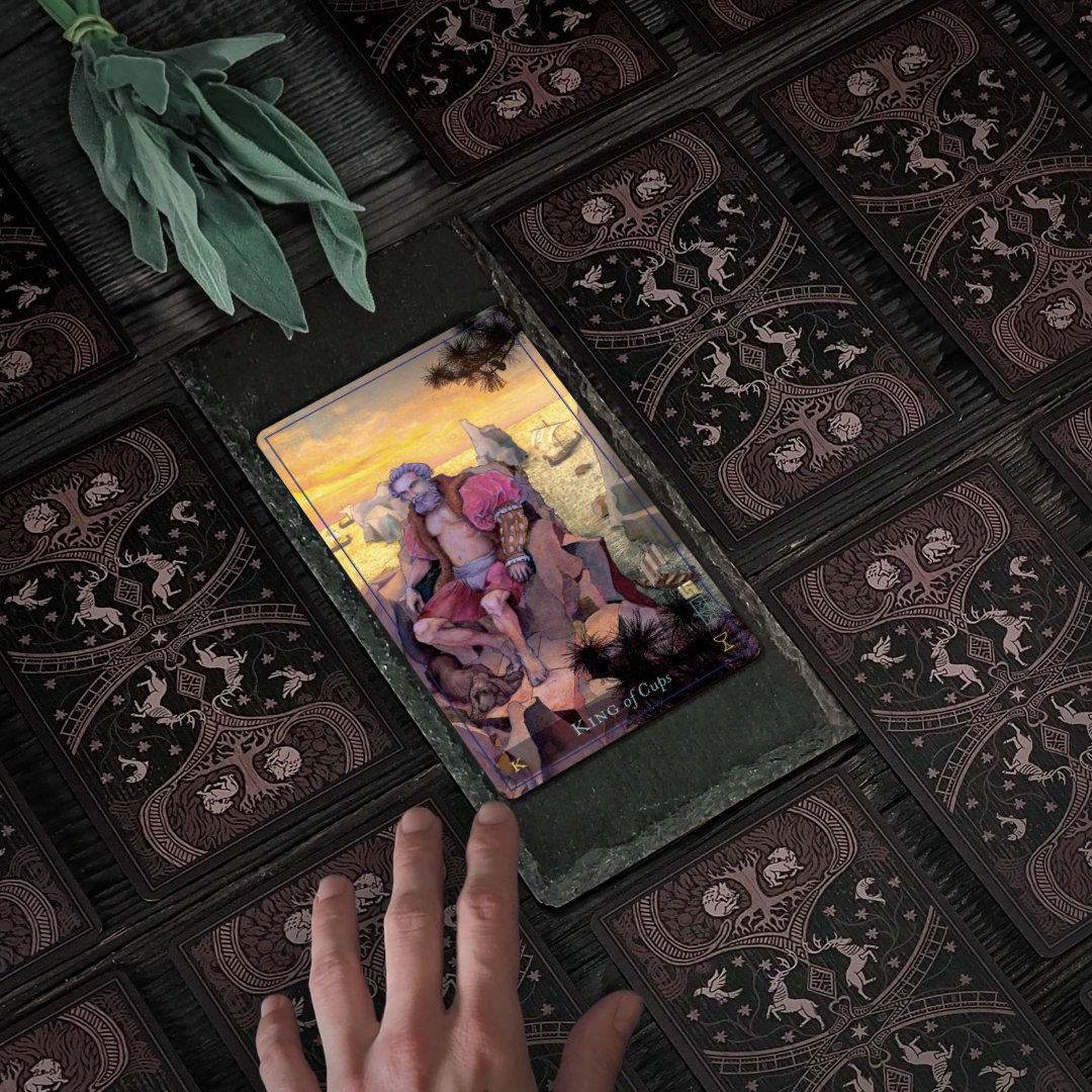 Card of the day: King of Cups
Balance between action and instinct
You manage the situation logically, controlling your feelings, but at the same time take other people’s needs into consideration. You understand the Divine Masculine.