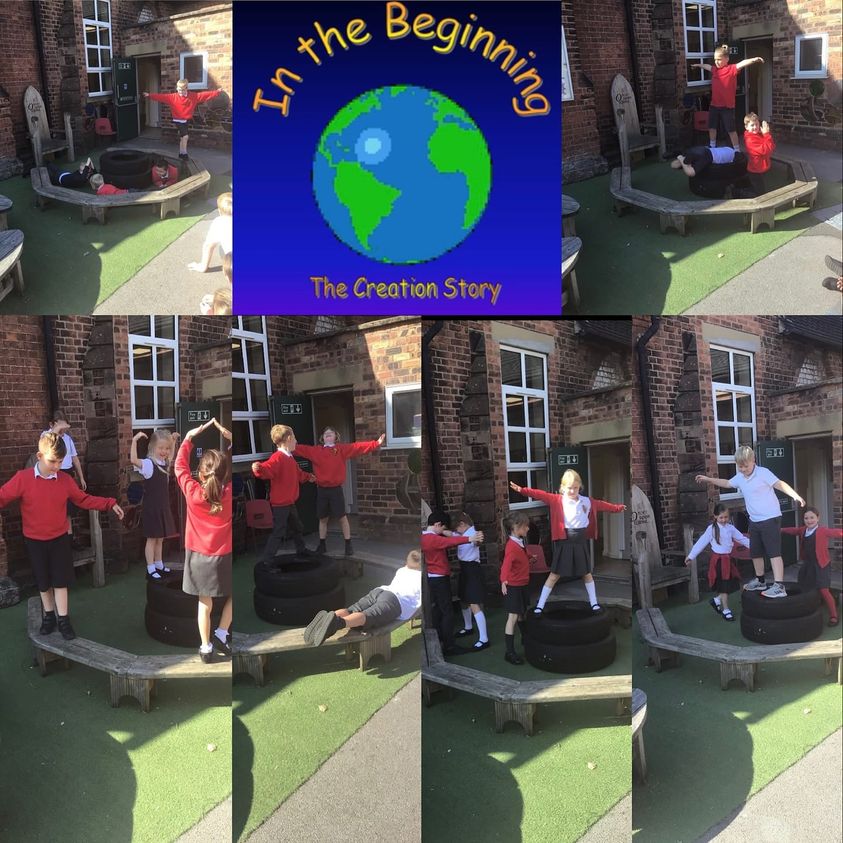 In RE, the children in Perfect Penguins (Year 3 and 4) worked together to recreate the story of Creation using Drama. They used freeze frame and magic microphone to bring their sequences to life.