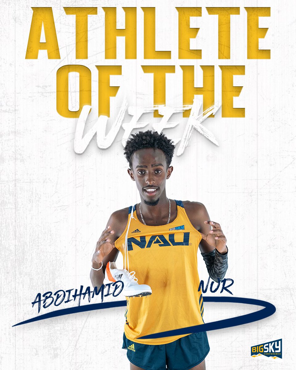 NAUTrackFieldXC's tweet photo. GO ABDIHAMID π£π
#NAUStrongβοΈπ²πͺ #BigSkyXC https://t.co/E6HScYYbLf