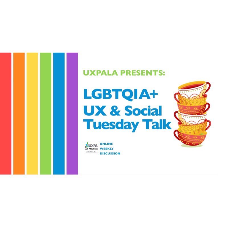 BYOB for another edition of LGBTQIA+ UX "Spill the Tea" Open Talk Tuesday. We'll get going tonight at 5:30  And if you can't make it this time around, we meet every Tuesday! 
.
.
#ux #uxcommunity #lgbtq #lgbtqia #uxmentor #uxdesigner #userexperience #interactiondesign