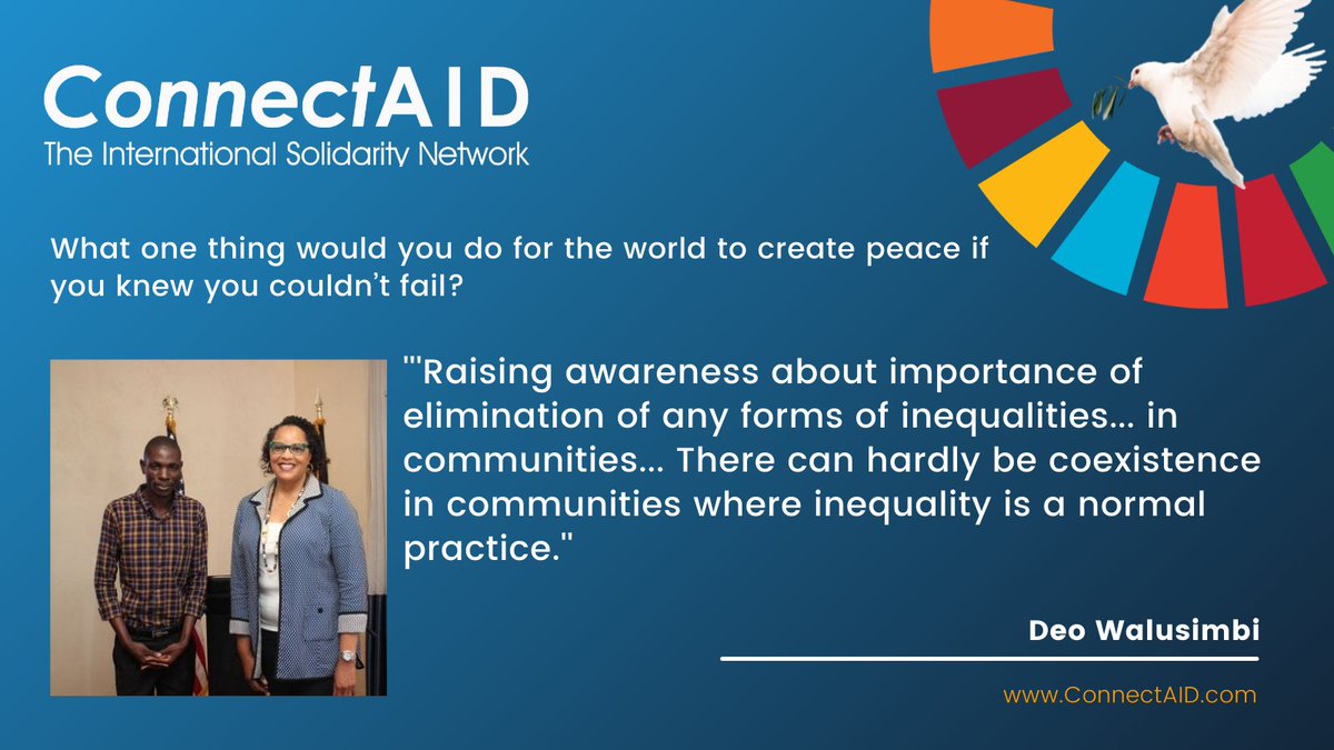 DeoWalusimbi's tweet photo. What a surprise by restless #SDGChampions @ConnectAID_int!
I still hold my view;
Realizing #SDG16 on peaceful,just& inclusive societies calls 4power shift to prioritize bridging gaps in dev't to put all people esp those most marginalized at centre
#GlobalGoals
@RMalango2021 https://t.co/mPJ4fwJ6MX