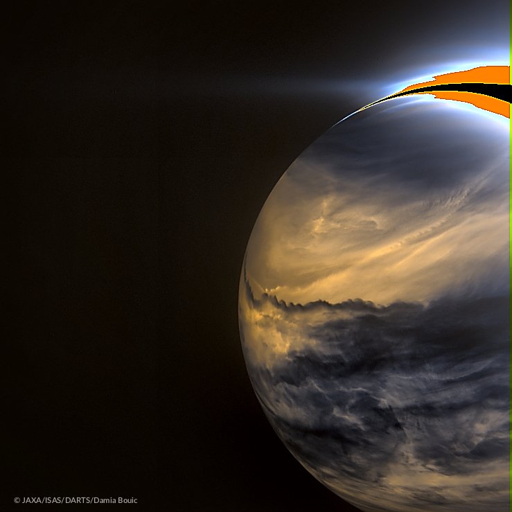Venus at Night in Infrared from Akatsuki Spacecraft Image Credit: JAXA, Damia Bouic
