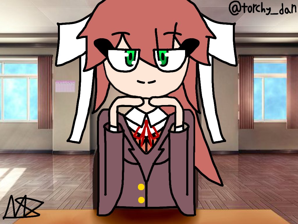 Monika After Story On Twitter Whenever You Re At Your - Ddlc Monika After  Story Transparent PNG - 1200x675 - Free Download on NicePNG