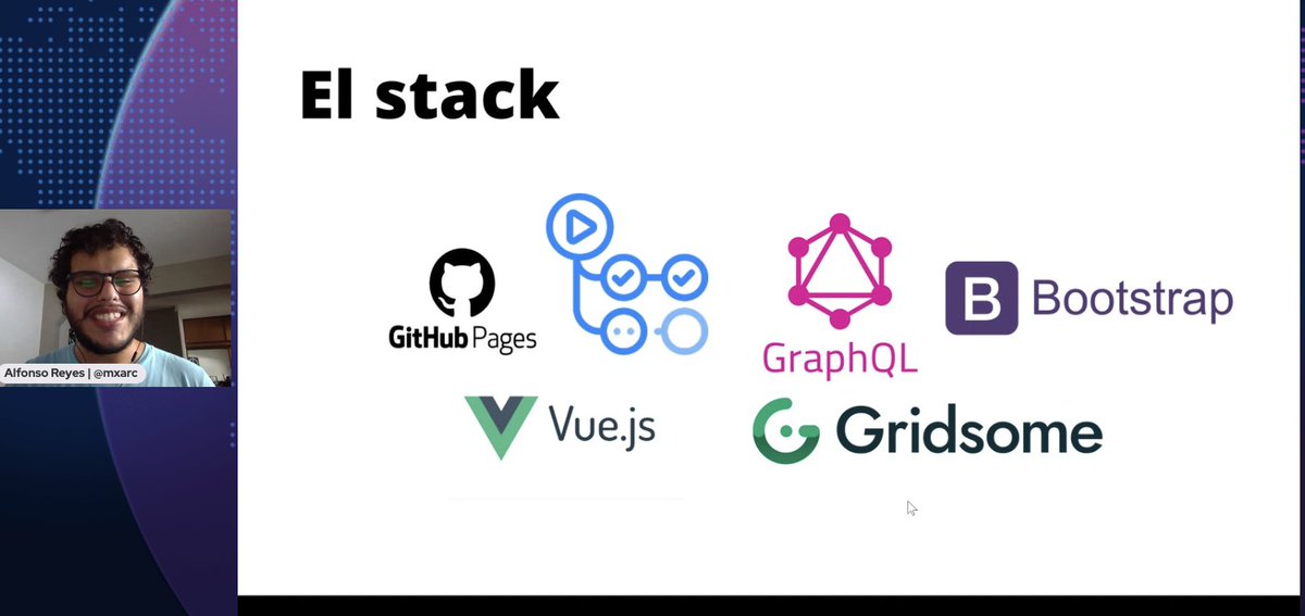 GitHubCommunity's tweet image. Show us your tech-stack! 

Here is @comunidadeslat, Atlas is a platform that seeks to unify a directory of Latin American technology communities.

@GraphQL @getbootstrap @vuejs @gridsome @github