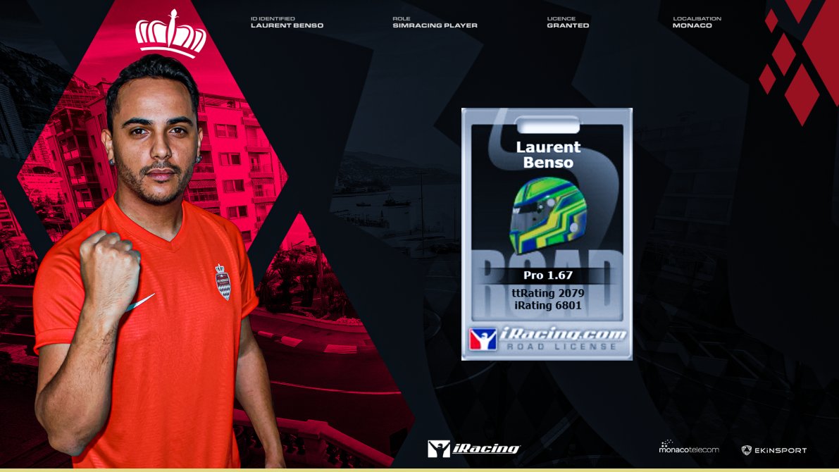 Grand jour pour notre pilote monégasque <a href="/laurentbenso/">Lowlow #99</a> ! 🤩

Suite à ses récents succès, il vient tout juste de recevoir sa licence pro iRacing !

L'article 👉

monaco-esports.com/fr/fr-laurent-…

#DagheMunegu 🇲🇨