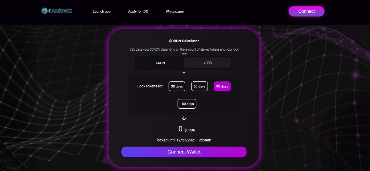 cardence_io's tweet image. Cardence staking is now live, stake your $CRDN and earn up to whooping 80% APY.

#CRDN #CARDENCE #STAKE

stake.cardence.io