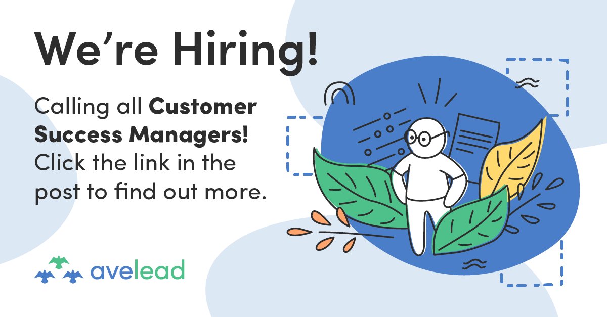 Are you a qualified Customer Success Manager looking for a company that values its employees? Apply today and see where Avelead takes you. Follow this link: indeedhi.re/3CAoFlk 

#healthtech #jobpostings #companyculturematters