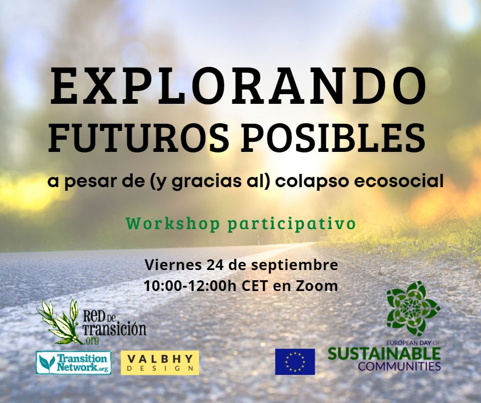Desde <a href="/ReddeTransicion/">Red de Transición</a> hemos organizado un evento especial en el marco del Día Europeo de las Comunidades Sostenibles 2021 #EDSC21 Info y registro gratuito👉 bit.ly/3lPXcpj