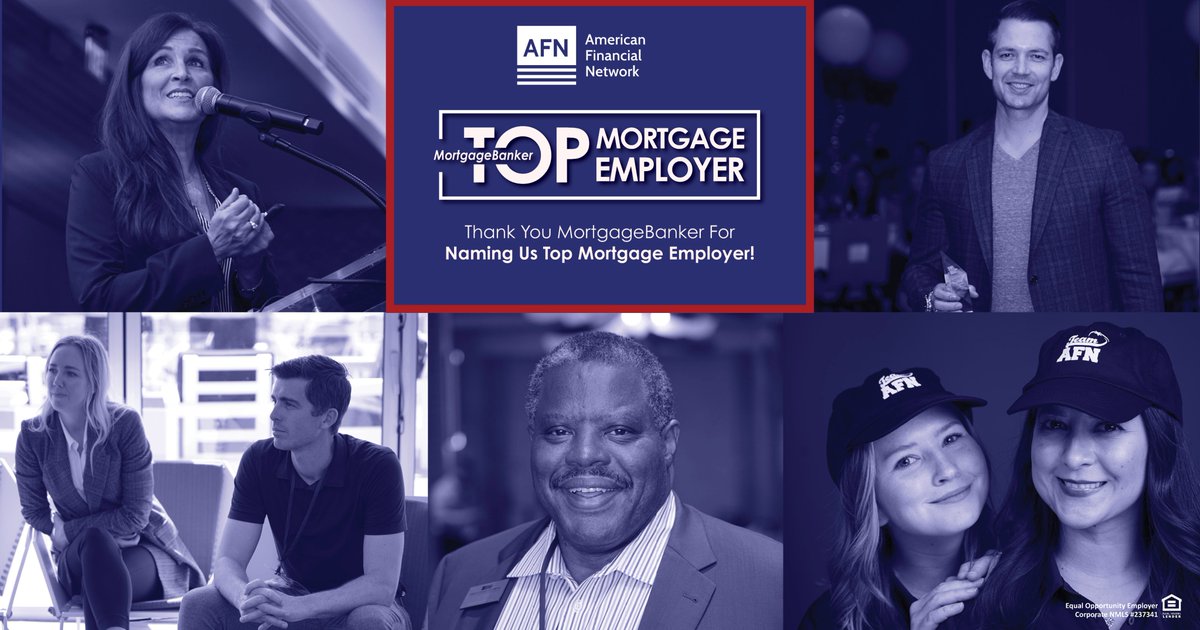 Join #TeamAFN today and see what it is like to work for a #TopMortgageEmployer