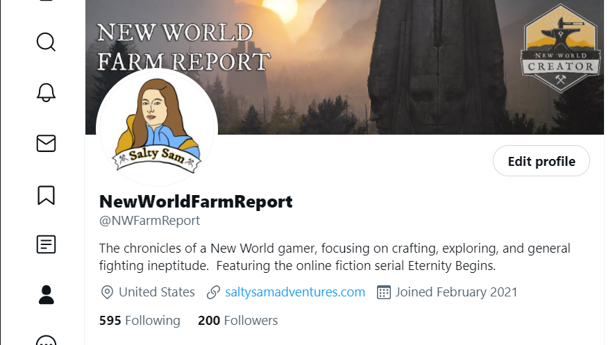 NWFarmReport's tweet image. Thanks for all the follows.  I'm not sure where this account and my content creation tops out, but I enjoy contributing to the @playnewworld universe.  Launch is going to be awesome.  I hear the trees singing my name.