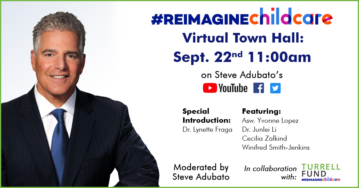 SteveAdubato's tweet image. Tune in TOMORROW at 11am right here on Twitter! Experts will examine the challenges facing the #ChildCare industry post-COVID, parents' biggest concerns and ways to fix the broken system. @TurrellFund @lynette_fraga @AswLopez @CeciliaZalkind @WSJ280 @143neighbor