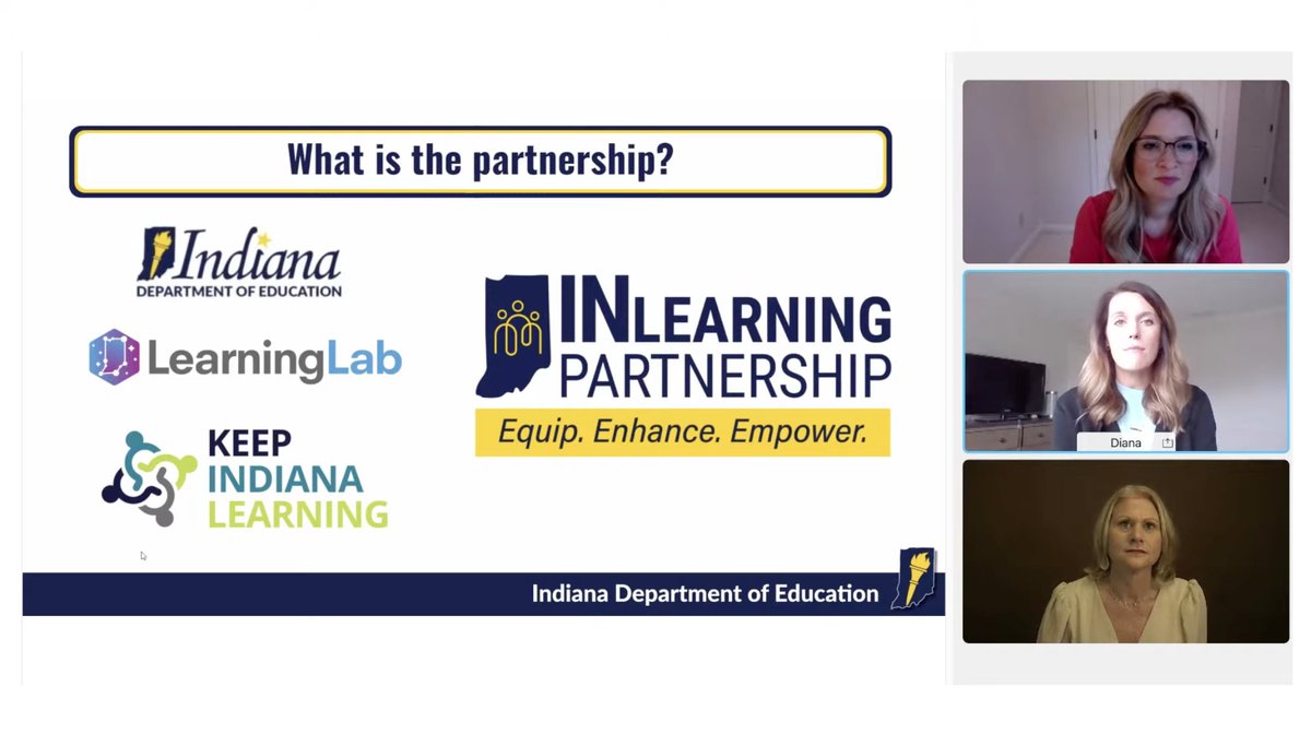 KeepINLearning's tweet image. @EducateIN, @INLearningLab, and Keep Indiana Learning aim to equip, enhance, and empower Indiana educators with the resources they need to be successful. #INLearningPartnership