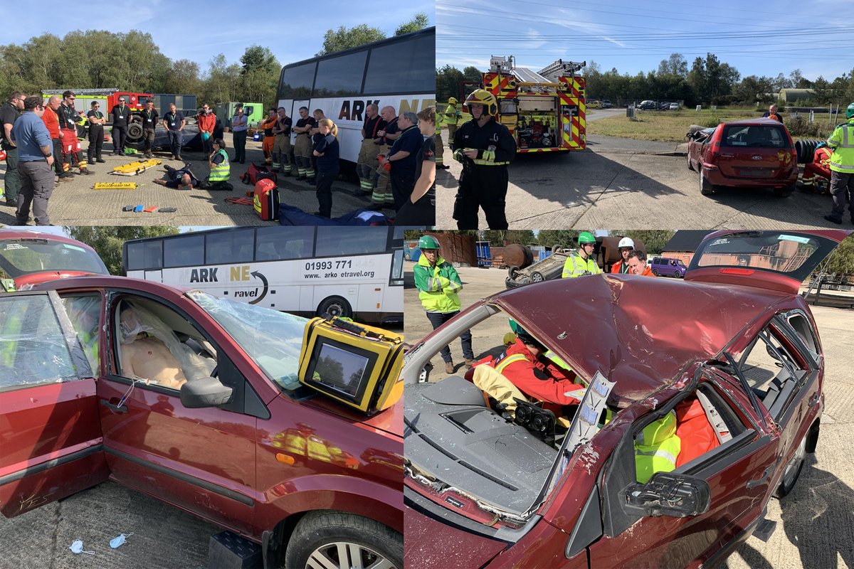 rtcRescue1's tweet photo. @BASICS_HQ @BASICS_HQ @DWFireRescue @BasicsDorset A fantastic days Vehicle rescue awareness on Day 2 #amputees #partialinjection #entrapment #medicskillstotheMax #development #crackingWeather great skill and involvement from DWFRS fire crews. #fantatsic #Workingtogether https://t.co/JhvrZoE6gy
