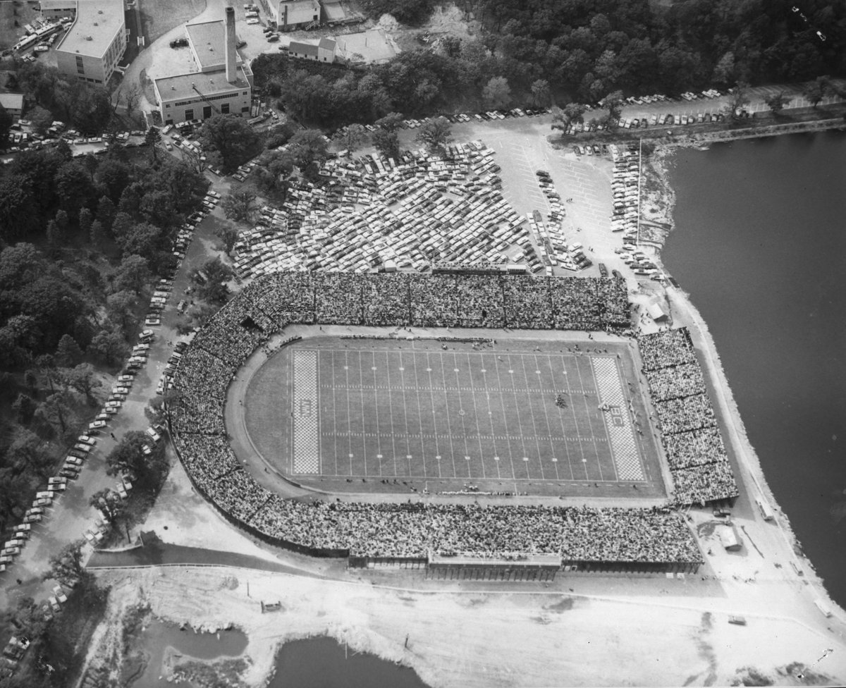 Did You Know: #OTD in 1957, <a href="/BCFootball/">Boston College Football</a> played the first game in Alumni Stadium, as the <a href="/BCEagles/">Boston College Eagles</a> hosted Navy in front of a sellout crowd of 26,000-plus.