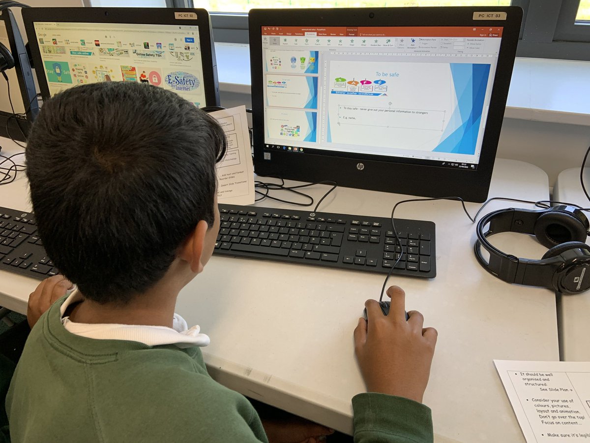 EatSleepICTRpt's tweet image. Year 5 have been learning how to create PowerPoints all about #OnlineSafety. They added some great animations, transitions and hyperlinks to some of their favourite online safety websites like Think U Know and @CEOPUK. 
#CoreSkills #DigitalPresentation