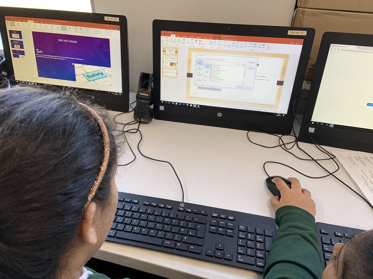 EatSleepICTRpt's tweet image. Year 5 have been learning how to create PowerPoints all about #OnlineSafety. They added some great animations, transitions and hyperlinks to some of their favourite online safety websites like Think U Know and @CEOPUK. 
#CoreSkills #DigitalPresentation