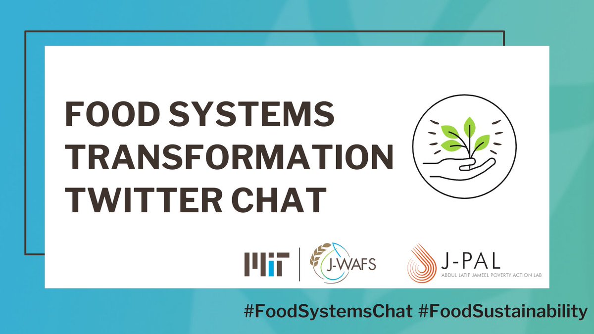 jwafs_mit's tweet photo. #ICYMI check out our #FoodSystemsChat on food systems transformations that we held in anticipation of the #UNFSS2021 coming up this Thursday!
See the chat threads by clicking this #FoodSystemsChat hashtag! https://t.co/hcoPAhI6px