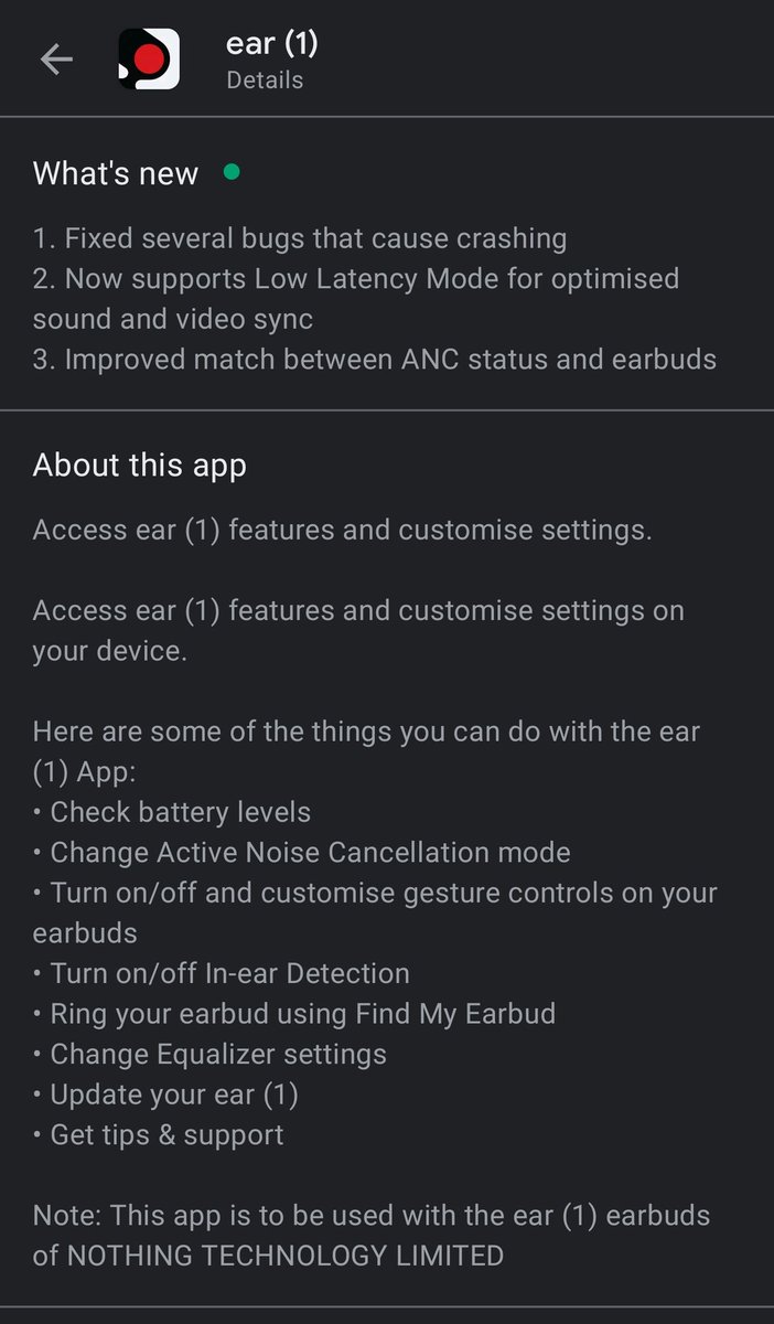 Nyaneshwar Jadhav Trying Out The New Update On Nothing Ear1 App New Options Added For Low Latency Mode Nothing Nothingear1 Nothingear1buds Update Appupdate Anc News T Co 1lthdrmfun