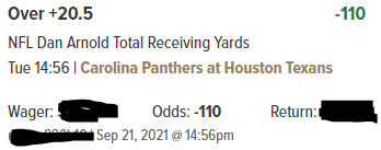 Play for Week 3 #TNF:

Dan Arnold OVER 20.5 Receiving Yards -110 1U on Caesars

#GamblingTwitter #NFL #NFLTwitter