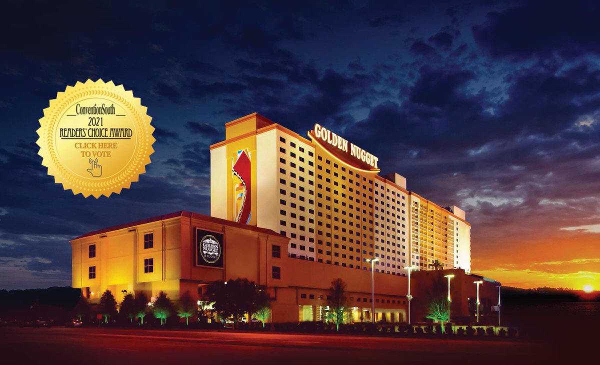 Golden Nugget Biloxi (@goldennuggetbx) on Twitter photo ✨Golden News: ✨
Golden Nugget Biloxi has been nominated for the <a href="/ConventionSouth/">ConventionSouth</a> Readers Choice Awards! Voting is open until October 1, click the link below to get your vote in. #ReadersChoiceAwards #vote
bit.ly/3u0OlEX ✨Golden News: ✨
Golden Nugget Biloxi has been nominated for the <a href="/ConventionSouth/">ConventionSouth</a> Readers Choice Awards! Voting is open until October 1, click the link below to get your vote in. #ReadersChoiceAwards #vote
bit.ly/3u0OlEX